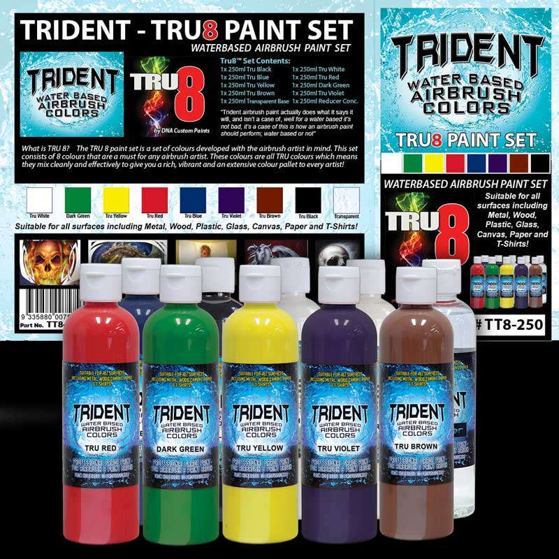 Trident Tru8 Paint Set 250ml Kit Linkup Online