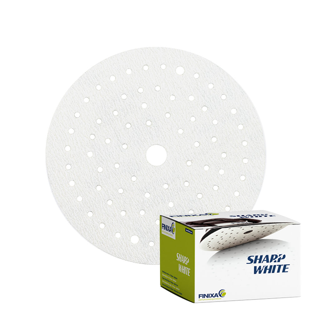 Finixa® SharpWhite Disc Ø150mm Multiholes P600 Box of 100 Linkup