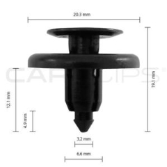 Carclips® CC10090 Honda / Toyota Car Clip - Box of 10