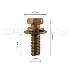 Car Clips CC32106 Multi-Use SEM Bolt M8 x 20mm - Bag of 25