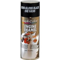 Dupli-Color® Engine Enamel: Semi-Gloss Black - Aerosol