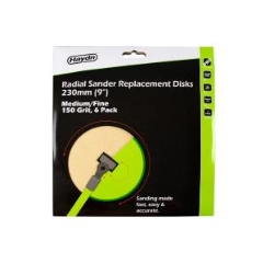 Haydn® Radial Sander Disc 230mm: 150g - 6 Pack