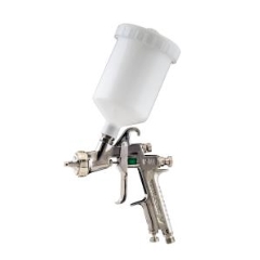 Anest Iwata W400WBX High TEC Gravity Spray Gun w/ Pot: 1.3mm