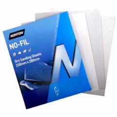 Norton® No-Fil Dry Sanding Sheets: P120 - Pack of 50