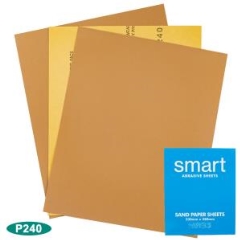 Smart B338 Dry Sand Sheets Gold 230mm x 280mm: P240 - Slv 50