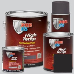 POR-15® High Temp Heat Resistant Paint: Flat Black - 3.78L