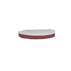 PureWax White Medium Cut Microfibre Pad: 130mm (5.1") - Each