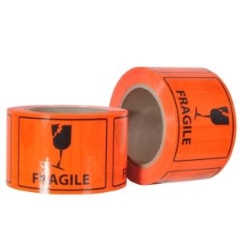 Pomona S4325 72mm x 100mm x 66M Labels: Fragile - Roll