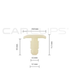 Carclips® CC10606 Chevrolet/GM Car Clip - Bag of 25