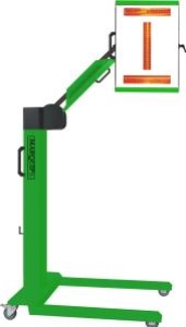 Marquip Air IR Curing Lamp: 3x Flat Cantilever 1000W - Each
