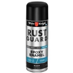 White Knight Rust Guard® Epoxy Enamel: Flat Black - Aerosol