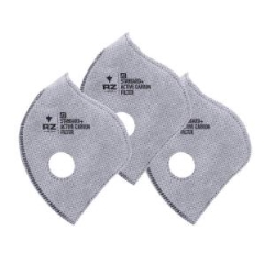 RZ Mask F1 Standard Filters with Active Carbon: Large - 3Pk