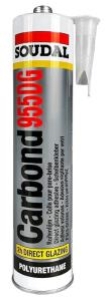 Soudal 955DG Windscreen Sealant: Black - 310mL Cartridge